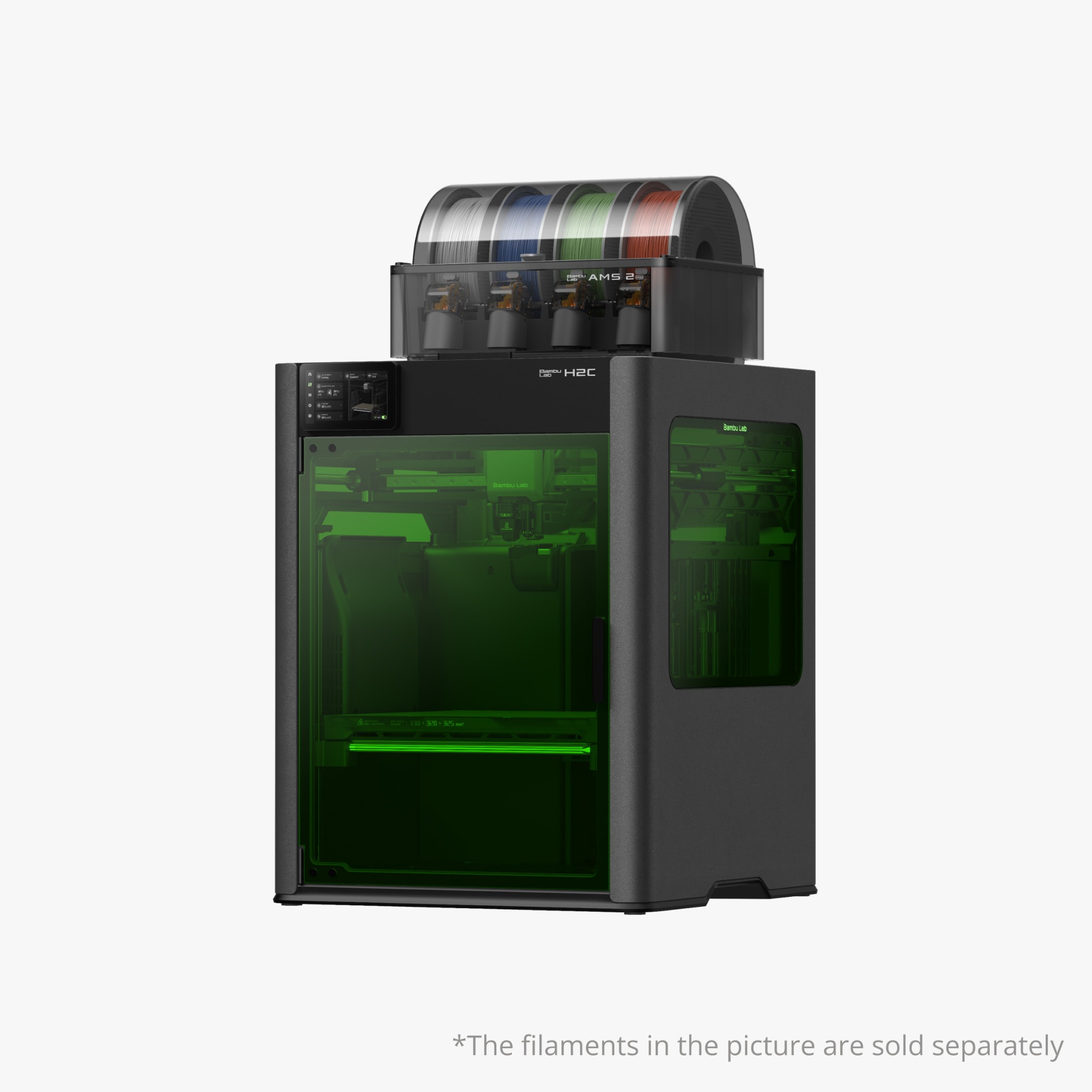 Bambu Lab H2C printer with AMS system